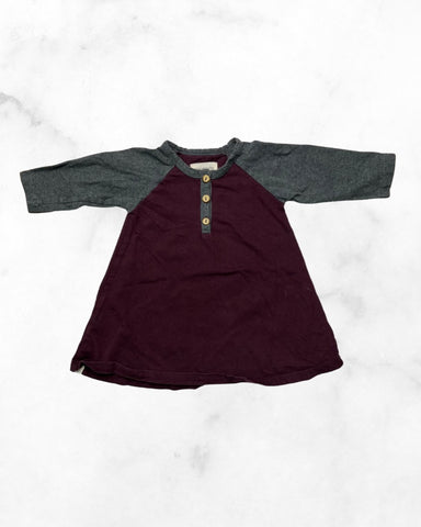 mini mioche ♡ 12-18 ♡ flare henley shirt dress