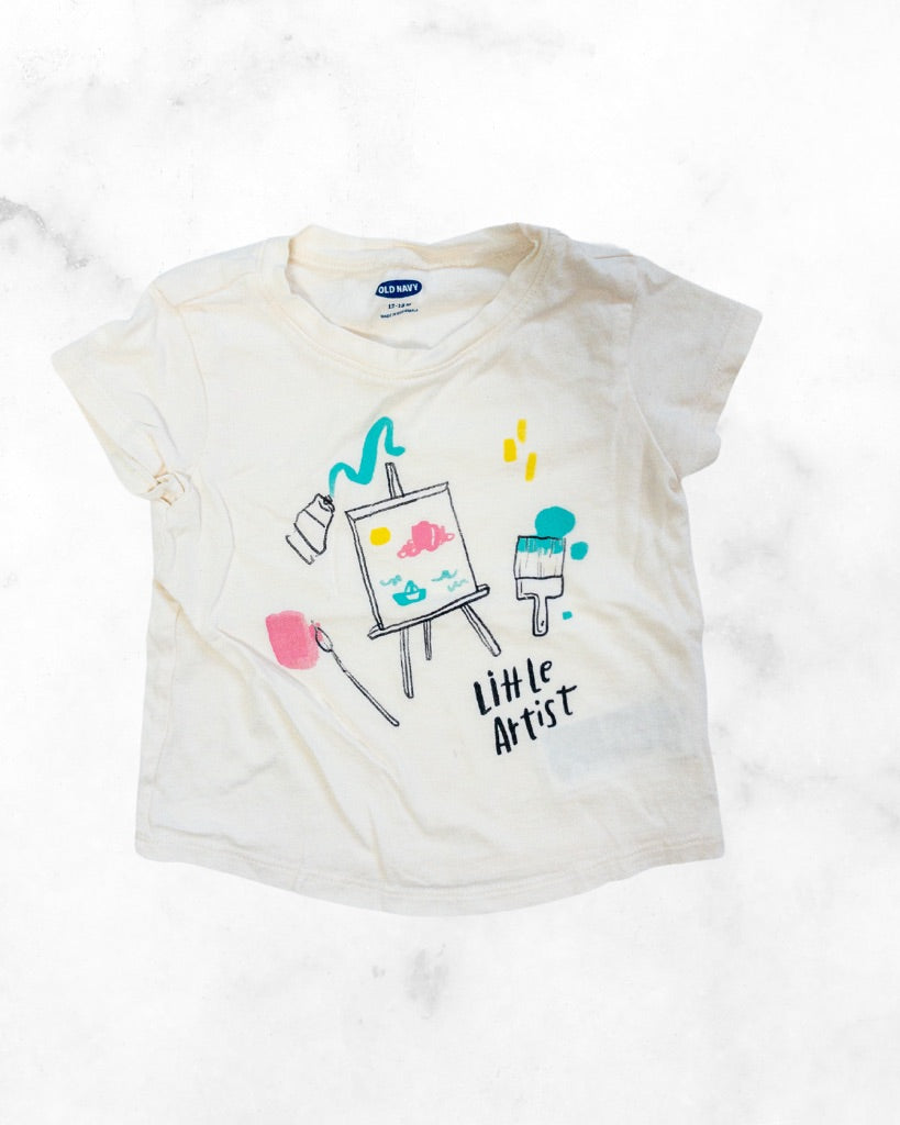 old navy ♡ 12-18 mo ♡ little artist t-shirt