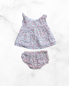 old navy ♡ 3-6 mo ♡ floral peplum & bloomer set