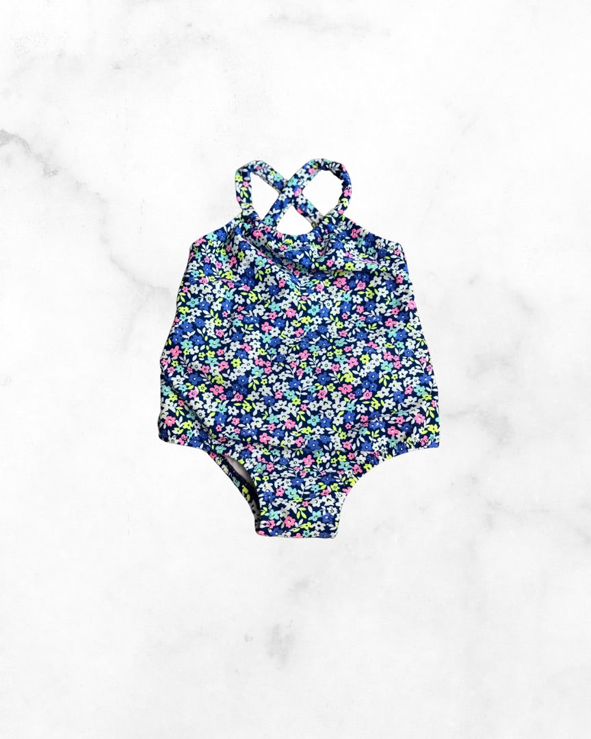 carters ♡ 12mo ♡ floral ruffle bum one piece swim suit