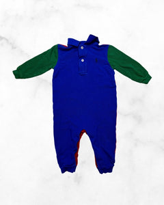 ralph lauren ♡ 12 mo ♡ colour block polo romper