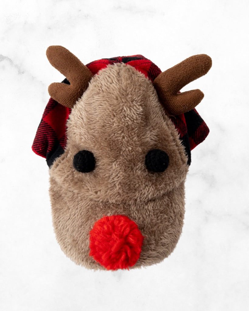 addie & tate ♡ o/s ♡ plaid reindeer adjustable ball cap
