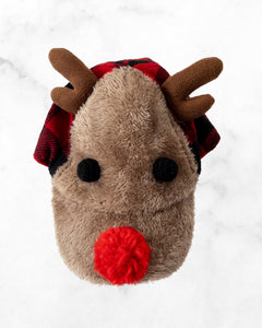 addie & tate ♡ o/s ♡ plaid reindeer adjustable ball cap