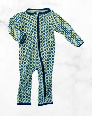 kickee pants ♡ 3-6 mo ♡ pattern butt flap coverall pjs