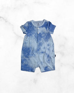 gap ♡ 12-18 mo ♡ blue tie dye henley romper