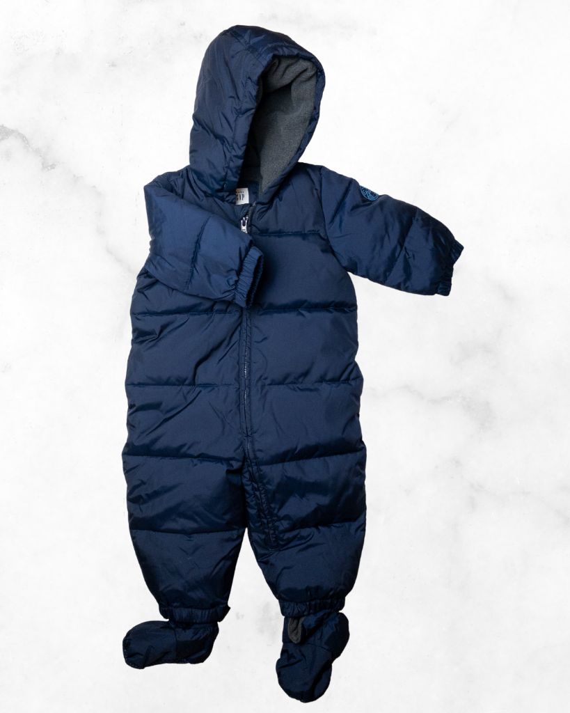 gap ♡ 12-18 mo ♡ navy fleece lined heavyweight snowsuit
