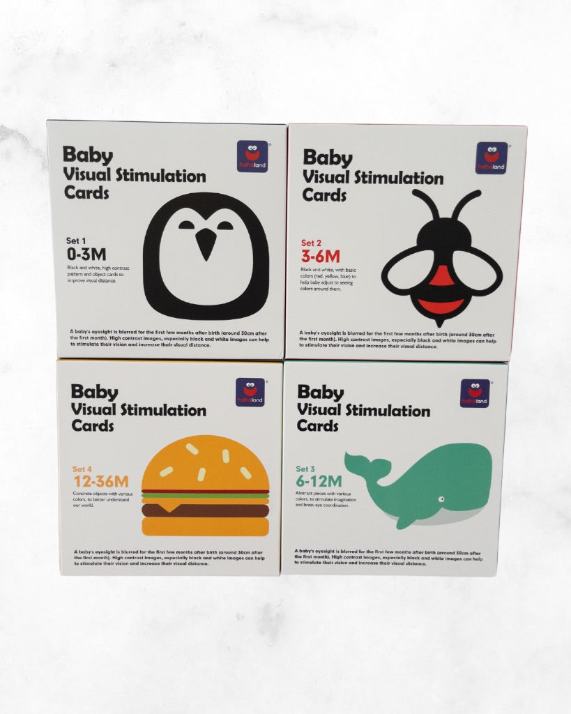 hahaland ♡  ♡ baby visual stimulation card set