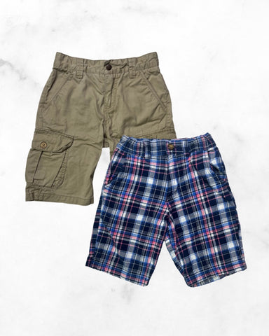 carters/lucky brand ♡ 7 ♡ plaid & cargo shorts bundle