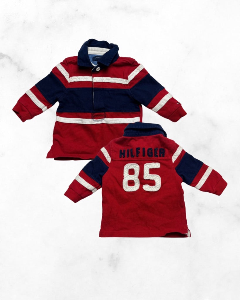 tommy hilfiger ♡ 6-9 mo ♡ long sleeve heavyweight polo shirt
