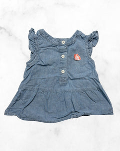 carters ♡ 12 mo ♡ denim dress with butterfly