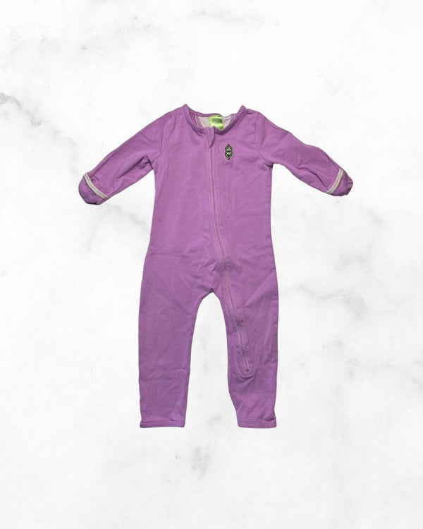 peekaboo beans ♡ 12-18 ♡ purple zip sleeper