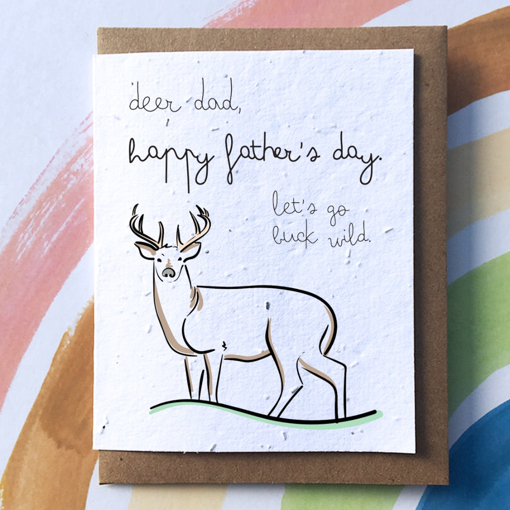 sew sweet ♡ greeting card ♡ buck wild dad