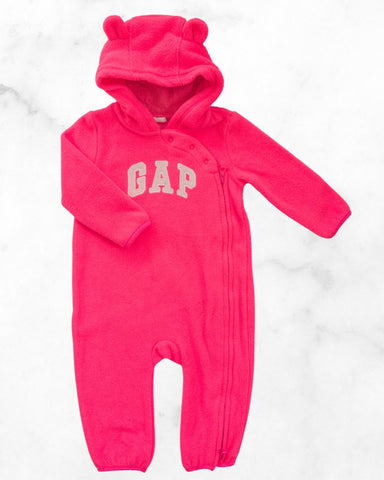 gap ♡ 6-12 mo ♡ fleece one piece hoodie