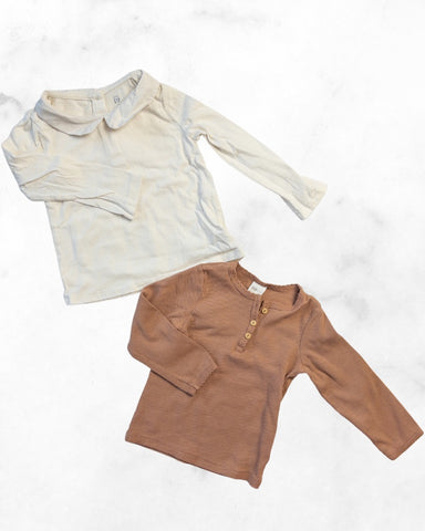 gap/h&m ♡ 2T/12-18mo ♡ collared & ribbed long sleeve bundle