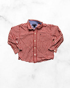 tommy hilfiger ♡ 2t ♡ red plaid button up