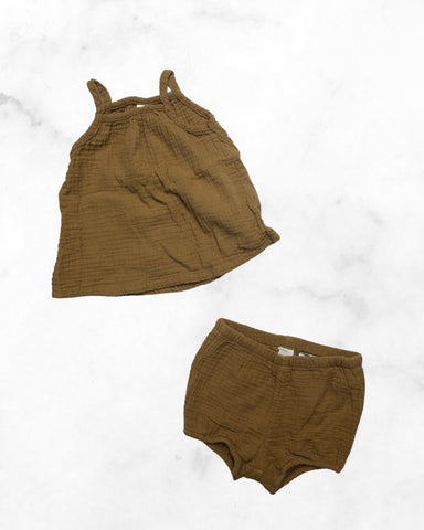 h&m ♡ 4-6 mo ♡ lightweight cotton tank and bottoms set