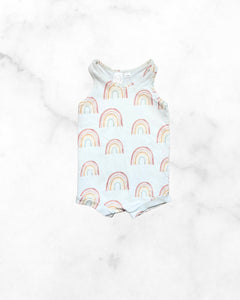 everlee baby ♡ 12-18 mo ♡ rainbow tank romper