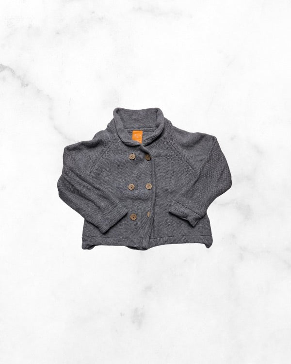 pasblu ♡ 9-12 mo ♡ grey knit cardigan