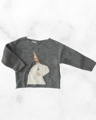 zara ♡ 18-24 mo ♡ knit unicorn sweater