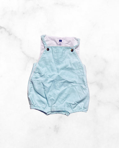 janie & jack ♡ 6-12 mo ♡ lightweight cotton short overalls