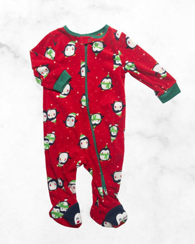 joe fresh ♡ 3-6 mo ♡ fleece christmas penguin sleeper