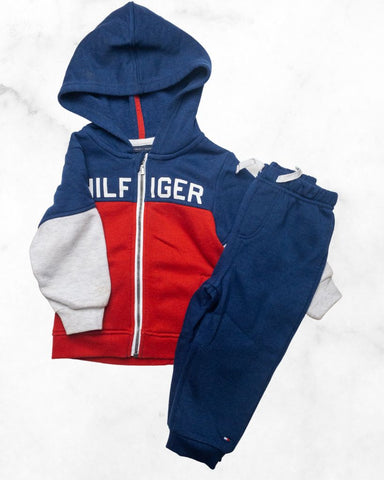 tommy hilfiger ♡ 18 mo ♡ zipup jogger set