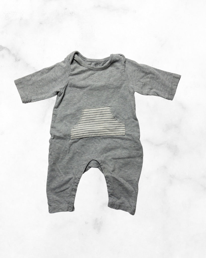 gap ♡ 3-6 mo ♡ striped pocket organic cotton one piece