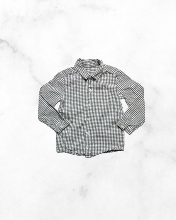 m&s ♡ 24 mo ♡ grey plaid flannel