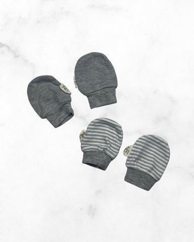 hb ♡ o/s ♡ grey scratch mitts bundle