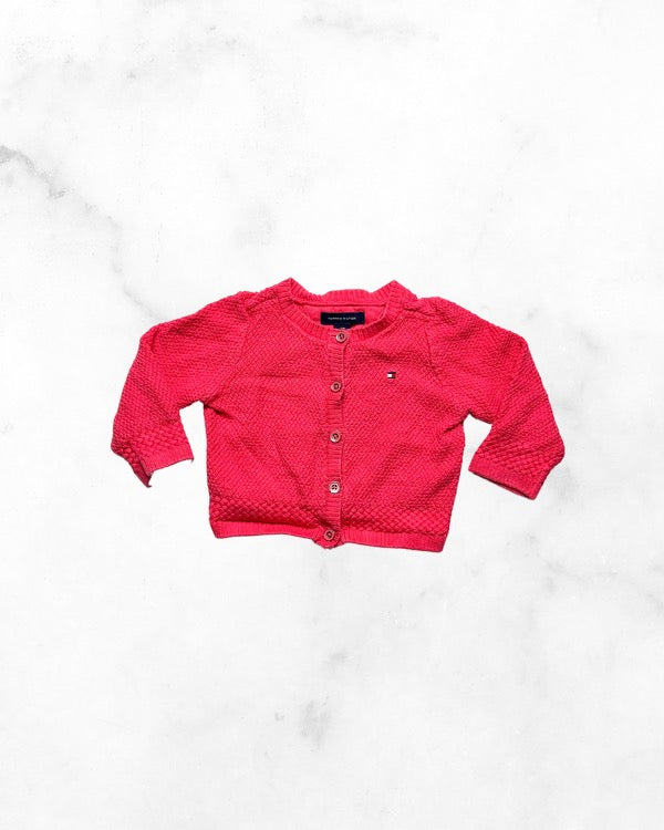 tommy hilfiger ♡ 12 mo ♡ pink knit cardigan