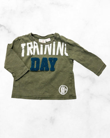zara ♡ 3-6 mo ♡ training day long sleeve