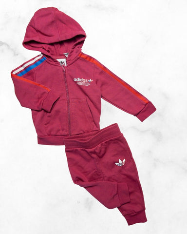 adidas ♡ 9 mo ♡ zipper hoodie & sweats set