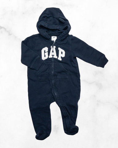 gap ♡ 6-12 mo ♡ long sleeve zip-up romper
