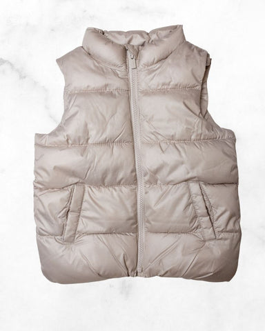 old navy ♡ 4t ♡ pale pink fleece lined puffer vest