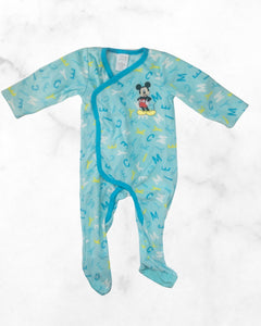 disney ♡ 18-24 mo ♡ mickey mouse fleece kimono snap sleeper