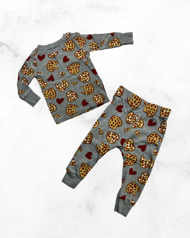 old navy ♡ 12-18 mo ♡ pizza love pj set