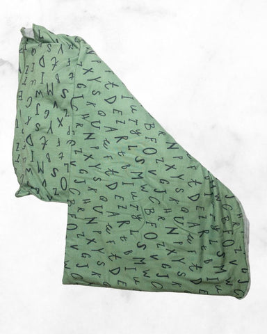 copper pearl ♡ o/s ♡ stretchy letter swaddle
