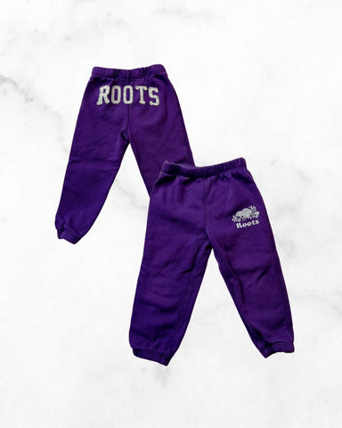 roots ♡ 2t ♡ purple logo bum joggers