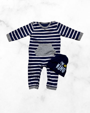 petit lem/m&s ♡ 6-9 mo ♡ im the king set