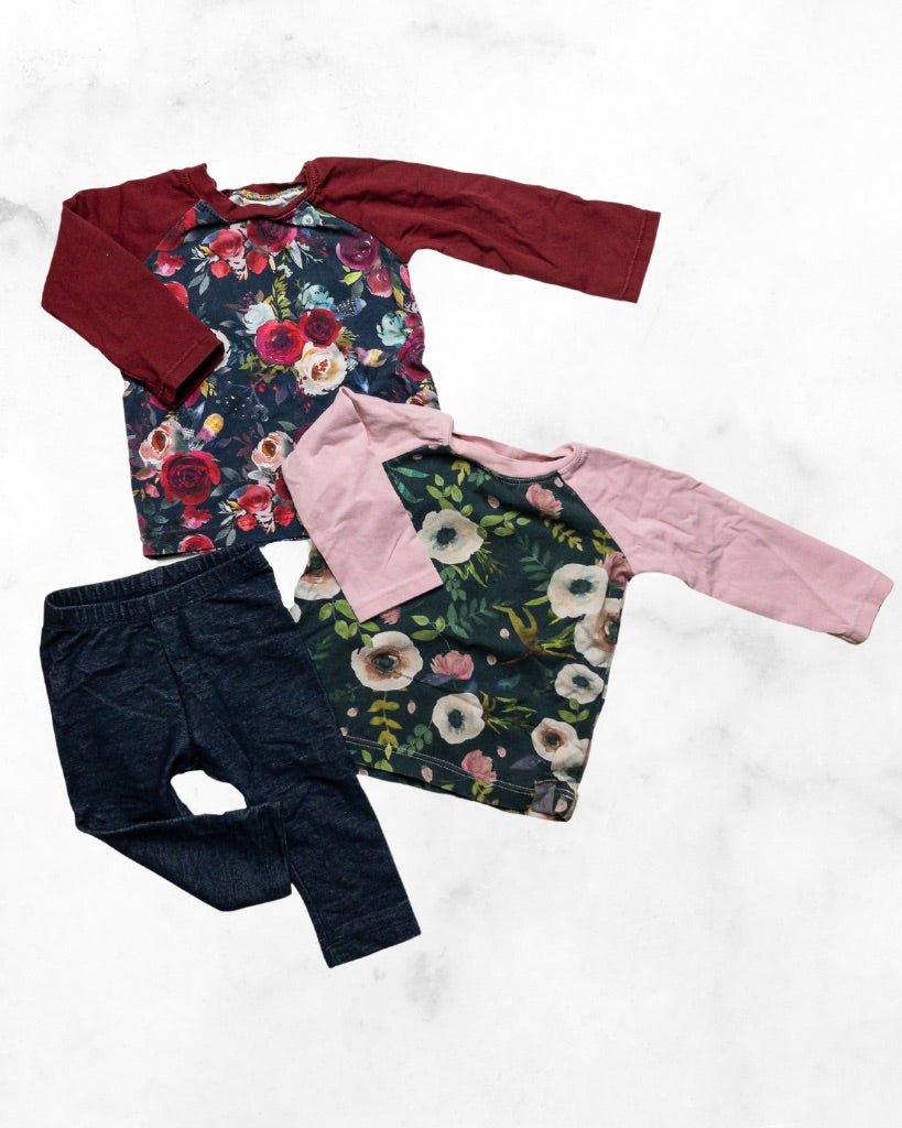 stay little sewing co/old navy ♡ 12-18 mo ♡ long sleeve & legging bundle