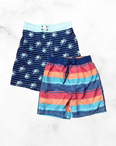 mick mack/ oshkosh ♡ 6y ♡ octopus & striped board short bundle