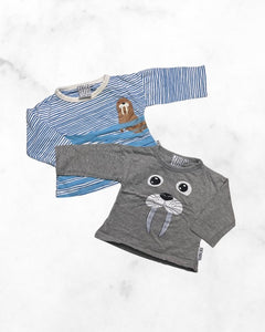 6 sticks ♡ 9-12 mo ♡ walrus long sleeve bundle