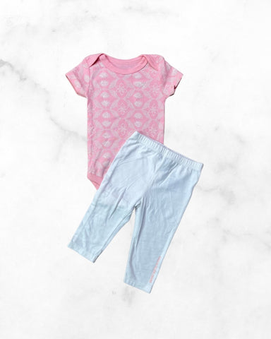 calvin klein ♡ 3-6 mo ♡ floral bodysuit & legging set