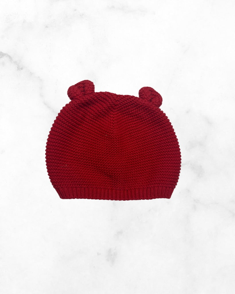 gap ♡ 12-18 mo ♡ red knit bear hat