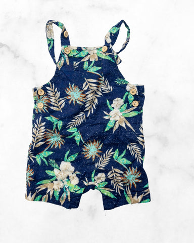 little me ♡ 6-9 mo ♡ hawaiian short overall