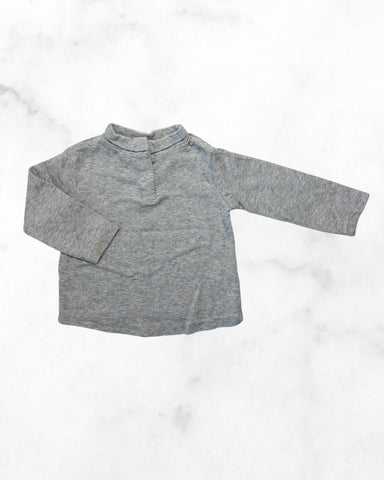 zara ♡ 6-9 mo ♡ basic grey turtleneck top