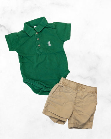 oshkosh ♡ 12-18 mo ♡ polo & shorts set