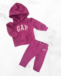 gap ♡ 6-12 mo ♡ big logo hoodie & sweatpants set