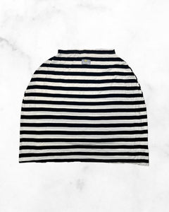 itzy ritzy ♡ o/s ♡ black & white striped multi-use car seat cover
