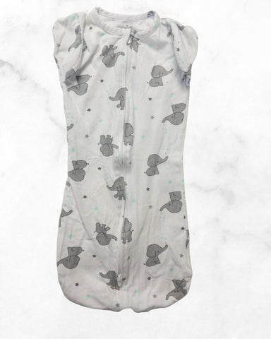 aiden & anais ♡ 0-3 mo ♡ elephant zip lightweight cotton sleep sack